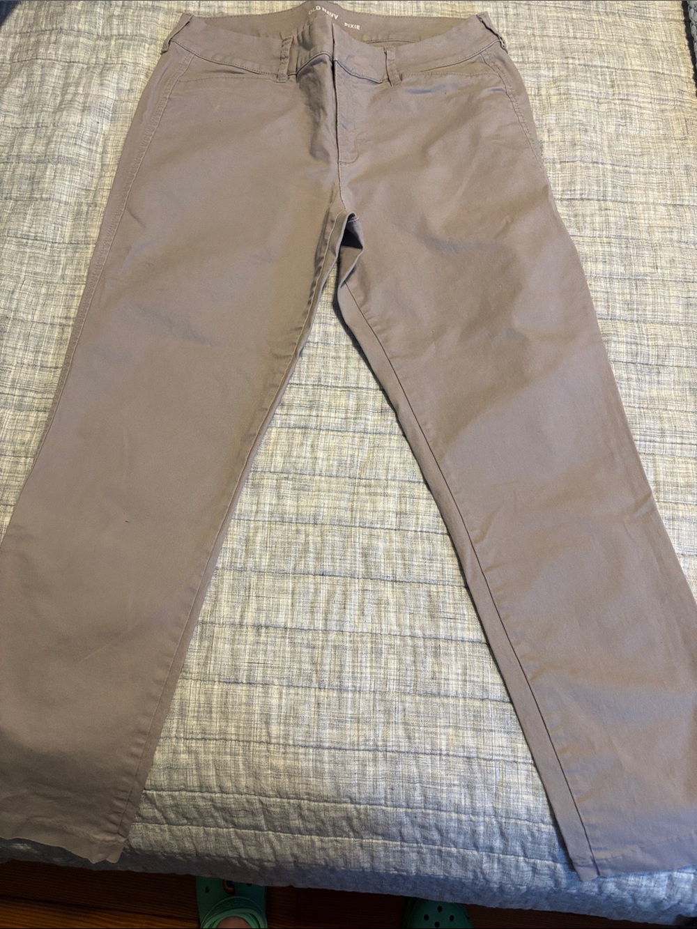 Old Navy Straight-Leg Pants in Taupe